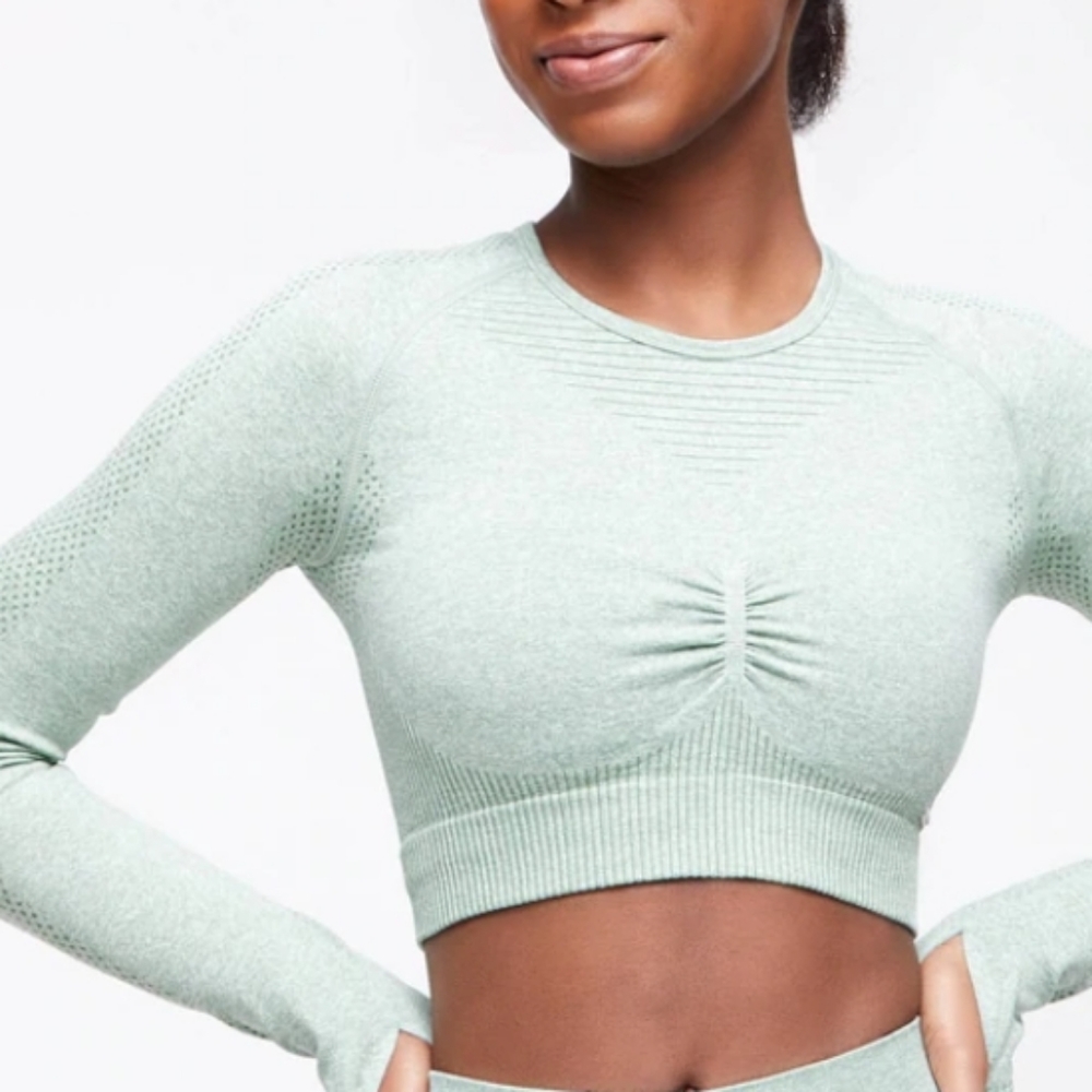 Brand NEW LiliasActive Seamless Scrunch Crop Top SMALL